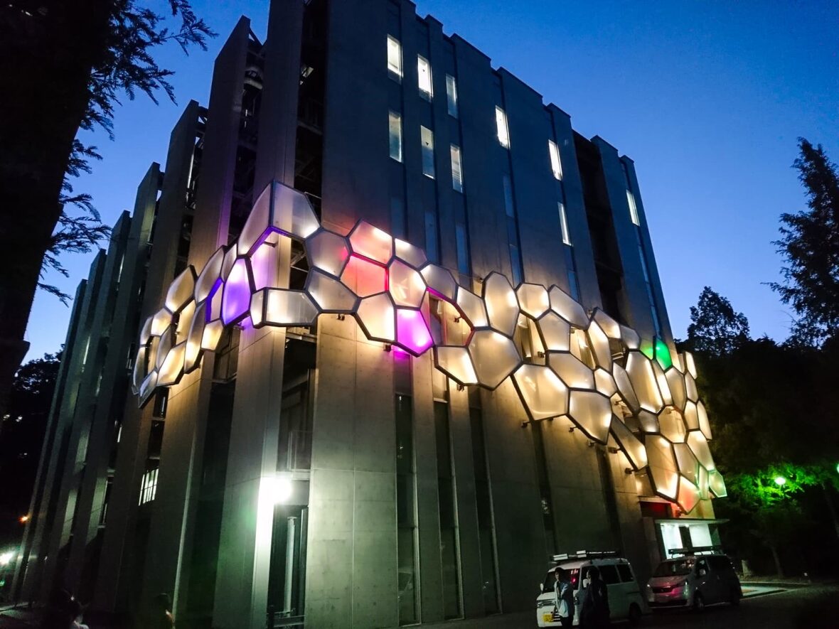 神戸大学先端膜工学研究拠点外部照明設備改修工事-施工後